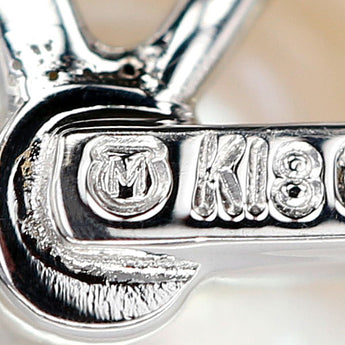 ミキモト アコヤ真珠 ネックレス ダイヤモンド K18ホワイトゴールド MIKIMOTO【中古】【901548】