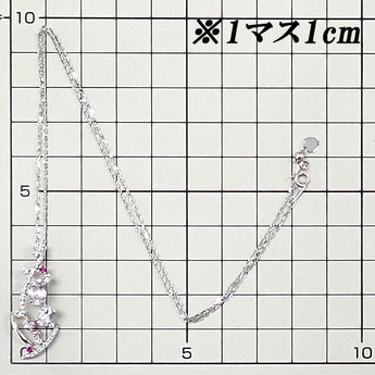 モルガナイト ネックレス  ダイヤモンド カラーストーン K18ホワイトゴールド 透かし【中古】【901549】