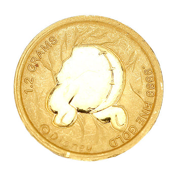 ディズニー コイン K24インゴット Disney くまのプーさん キャラクター 純金 金貨 メダル 1/25oz 1/25オンス 地金のみ 石なし【中古】【901554】