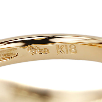 スタージュエリー ダイヤモンド リング  K18イエローゴールド STAR JEWELRY ピンキーリング 流れ星 華奢【中古】【901565】