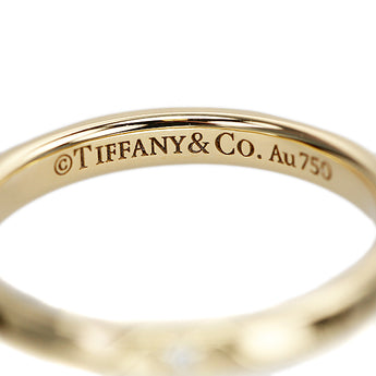 ティファニー ダイヤモンド トゥルー リング K18イエローゴールド TIFFANY&Co. バンドリング 5P【中古】【901569】