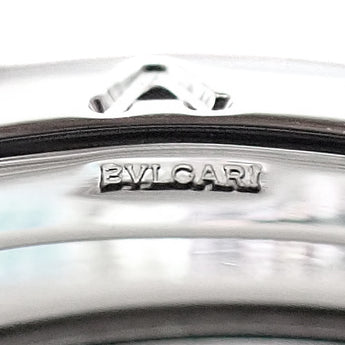 ブルガリ ビーゼロワン リング K18ホワイトゴールド BVLGARI #56 4バンド Bzero1 B-zero1 幅広 太め 地金のみ 石なし メンズ ユニセックス【中古】【901572】
