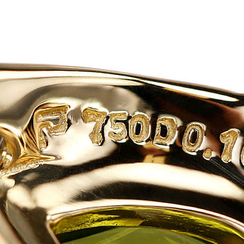 ポーラ ペリドット ネックレス  ダイヤモンド K18イエローゴールド POLA ドロップ 雫 しずく 涙 なみだ【中古】【901585】