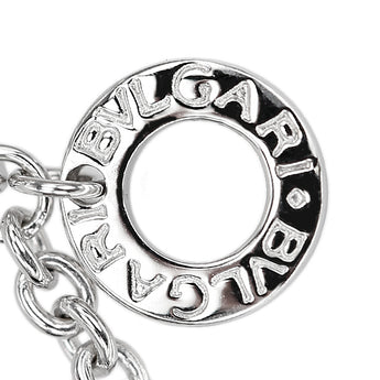 ブルガリ ダイヤモンド ラテンクロス ネックレス K18ホワイトゴールド BVLGARI 十字架【中古】【901589】