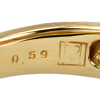 ピンクトルマリン リング ダイヤモンド K18イエローゴールド【中古】【901600】