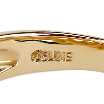 セリーヌ ダイヤモンド リング  K18イエローゴールド CELINE マカダム【中古】【901625】