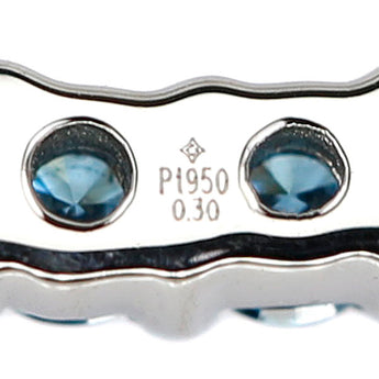 ジーエスティービー トリートダイヤモンド ネックレス  Pt950 Pt850 GSTV カーブ【中古】【901635】