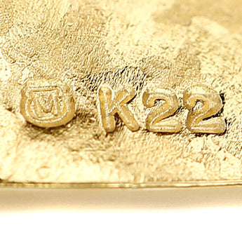 ミキモト アコヤ真珠 ネックレス K22イエローゴールド K18イエローゴールド MIKIMOTO スクエア 四角 梨地 マット ツヤ消し ベビーパール【中古】【901639】