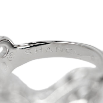 シャネル ダイヤモンド カメリア リング K18ホワイトゴールド CHANEL 花 フラワー 植物 ボタニカル【中古】【901673】