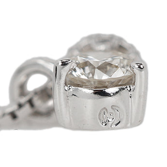 タサキ 田崎真珠 ダイヤモンド ネックレス  K18ホワイトゴールド TASAKI 一粒石 ソリティア 華奢【中古】【901699】