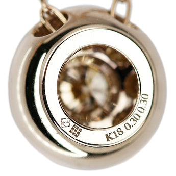 カシケイ ブラウンダイヤモンド ネックレス  K18ブラウンゴールド K18ピンクゴールド Kashikey ロング サークル ラウンド 円 丸【中古】【901700】