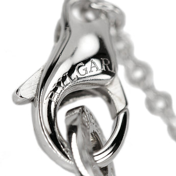ブルガリ チェーンネックレス K18ホワイトゴールド BVLGARI 小豆 50.0cm 地金のみ 石なし【中古】【901701】