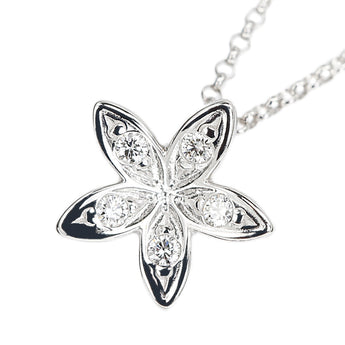 タサキ 田崎真珠 アコヤ真珠 ネックレス ダイヤモンド K18ホワイトゴールド K18イエローゴールド TASAKI 2way 花 フラワー 植物 ボタニカル【中古】【901702】