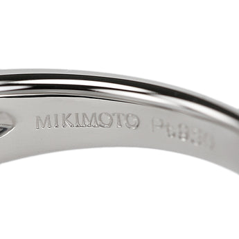 ミキモト ダイヤモンド リング  Pt950 MIKIMOTO パヴェ 重ね付け風【中古】【901706】
