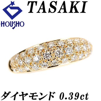タサキ 田崎真珠 ダイヤモンド リング  K18イエローゴールド TASAKI ピンキーリング パヴェ【中古】【901710】
