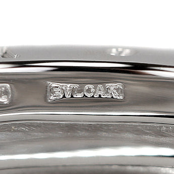 ブルガリ ビーゼロワン リング K18ホワイトゴールド BVLGARI #49 3バンド Bzero1 B-zero1 幅広 太め 地金のみ 石なし【中古】【901712】