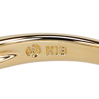 タサキ 田崎真珠 アコヤ真珠 リング ダイヤモンド K18イエローゴールド TASAKI リボン【中古】【901754】