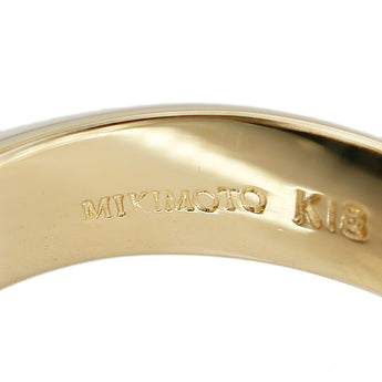 ミキモト インペリアルトパーズ リング  ダイヤモンド K18イエローゴールド MIKIMOTO 変形カット ファンシーカット トリリアントカット【中古】【901755】