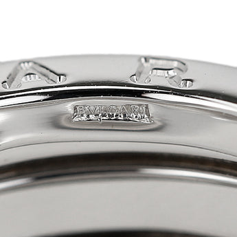 ブルガリ ビーゼロワン リング K18ホワイトゴールド BVLGARI #55 Bzero1 B-zero1 3バンド 幅広 太め メンズ ユニセックス 地金のみ 石なし【中古】【901761】