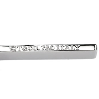 ティファニー メトロクロス ネックレス K18ホワイトゴールド TIFFANY&Co. 十字架 地金のみ 石なし メンズ ユニセックス【中古】【901768】