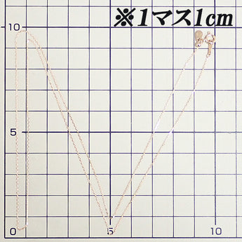チェーンネックレス K18ピンクゴールド 小豆 60.0cm ロング【中古】【901785】