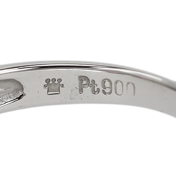 クレサンベール 京セラ ルビー リング  ピンクサファイア Pt900 CRESCENT VERT 再結晶 花 フラワー 植物 ボタニカル【中古】【901801】