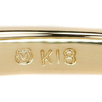 Mikimoto Akoya Pearl Ring with Diamonds in 18K Yellow Gold, Floral, Botanical Design [Pre-owned] [Product Number: 901804]