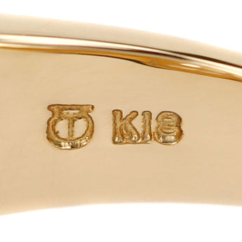 タサキ 田崎真珠 ダイヤモンド リング  K18イエローゴールド TASAKI ウェーブ【中古】【901814】