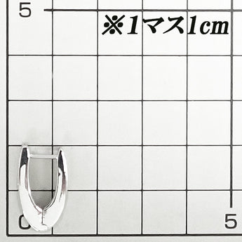 ダイヤモンド ピアス  K18ホワイトゴールド フープ【中古】【901842】