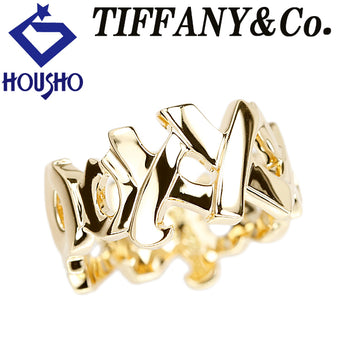 ティファニー ラブ＆キス リング K18イエローゴールド TIFFANY&Co. ラブキス XO パロマ・ピカソ 地金のみ 石なし【中古】【901853】