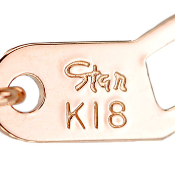 スタージュエリー パープルサファイア ネックレス ダイヤモンド K18ピンクゴールド STAR JEWELRY ドロップ 雫 しずく 涙 なみだ 華奢【中古】【901862】