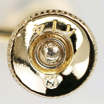 ミキモト アコヤ真珠 イヤリング K14イエローゴールド MIKIMOTO 揺れる【中古】【901895】