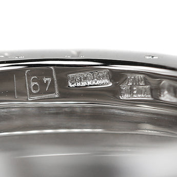ブルガリ ビーゼロワン リング K18ホワイトゴールド BVLGARI #49 4バンド Bzero1 B-zero1 幅広 太め 地金のみ 石なし【中古】【901899】