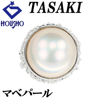 タサキ 田崎真珠 マベパール リング K14ホワイトゴールド TASAKI【中古】【901906】