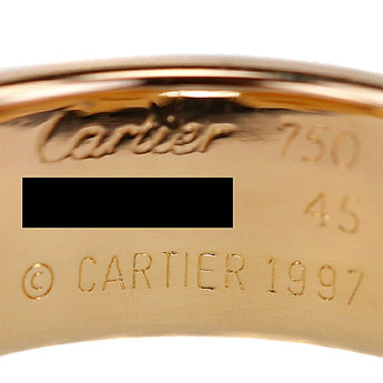 カルティエ C2 トリニティ リング K18イエローゴールド K18ホワイトゴールド K18ピンクゴールド CARTIER スリーカラーゴールド オープンリング 地金のみ 石なし【中古】【901917】