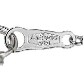 ラソマ LASOMA ダイヤモンド ネックレス  Pt900 Pt850 一粒石 ベゼルセッティング【中古】【901945】