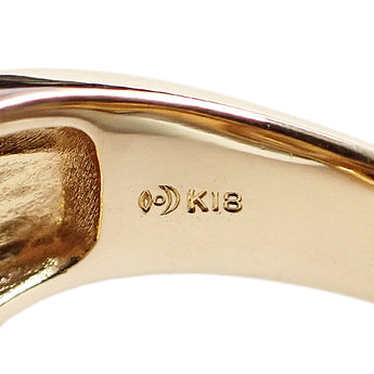 タサキ 田崎真珠 ボルダーオパール リング ダイヤモンド K18イエローゴールド TASAKI 梨地 マット ツヤ消し【中古】【901958】