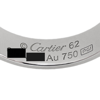 カルティエ ラブ リング K18ホワイトゴールド CARTIER #62 メンズ ユニセックス 地金のみ 石なし【中古】【901961】