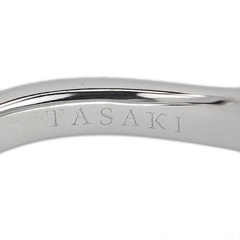 タサキ 田崎真珠 ジルコン リング  ダイヤモンド K18ホワイトゴールド TASAKI【中古】【901989】