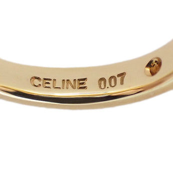 セリーヌ ダイヤモンド リング  K18イエローゴールド K18ホワイトゴールド CELINE 星 スター ウェーブ【中古】【901990】