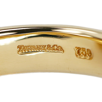 ティファニー アコヤ真珠 ドアノック リング K18イエローゴールド TIFFANY&Co. 一粒パール 揺れる【中古】【901991】