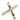 Mikimoto Diamond Pendant Top, 18K Yellow Gold, MIKIMOTO, Set of 2 Crosses [Pre-owned] [902002]