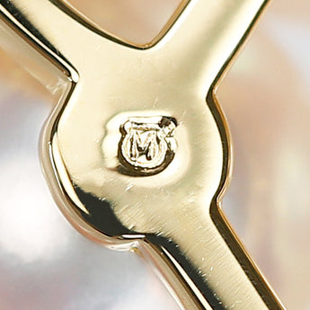 Mikimoto Akoya Pearl Pendant Top with Diamonds in 18K Yellow Gold [Pre-owned] [Product Number: 902003]