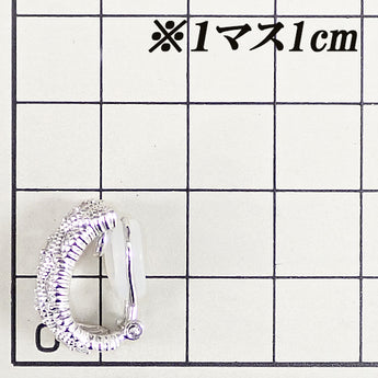 ダイヤモンド イヤリング  Pt900 レース 透かし ミル打ち ミルグレイン【中古】【902011】