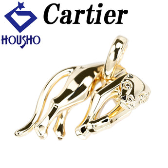 カルティエ パンテール ペンダントトップ K18イエローゴールド CARTIER パンサー 豹 動物 アニマル メンズ ユニセックス 地金のみ 石なし【中古】【902071】