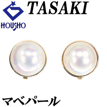 タサキ 田崎真珠 マベパール イヤリング K14イエローゴールド TASAKI 一粒パール【中古】【902077】
