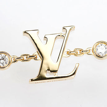ルイ・ヴィトン ダイヤモンド モノグラムイディールブロッサム ブレスレット K18イエローゴールド LOUIS VUITTON 2P【中古】【902085】