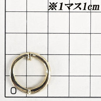 ダイヤモンド イヤリング  K18イエローゴールド フープ【中古】【902086】