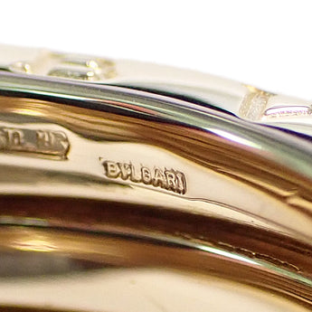 ブルガリ ビーゼロワン リング K18イエローゴールド BVLGARI #59 4バンド Bzero1 B-zero1 メンズ ユニセックス 幅広 太め 地金のみ 石なし【中古】【902108】