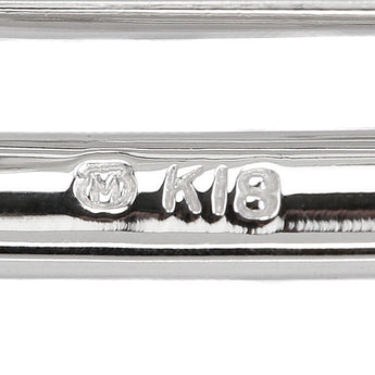 ミキモト アコヤ真珠 ブローチ ダイヤモンド K18ホワイトゴールド MIKIMOTO 透かし 四角 スクエア【中古】【902130】